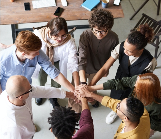 team handshake