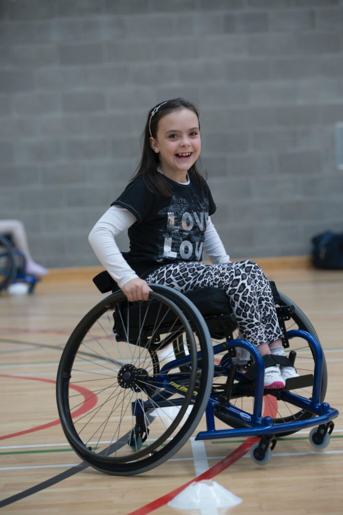 Girl on a wheechair