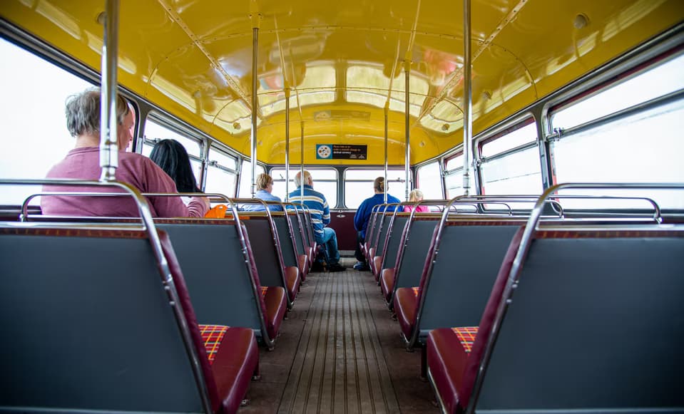 passengers on a bus