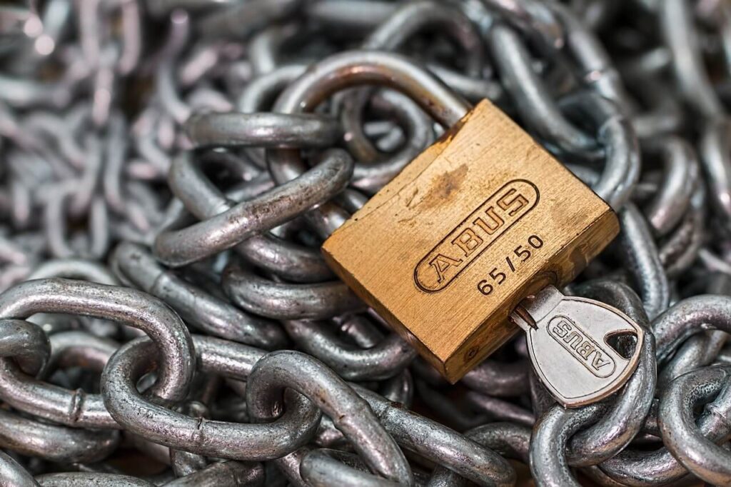 padlock and chain